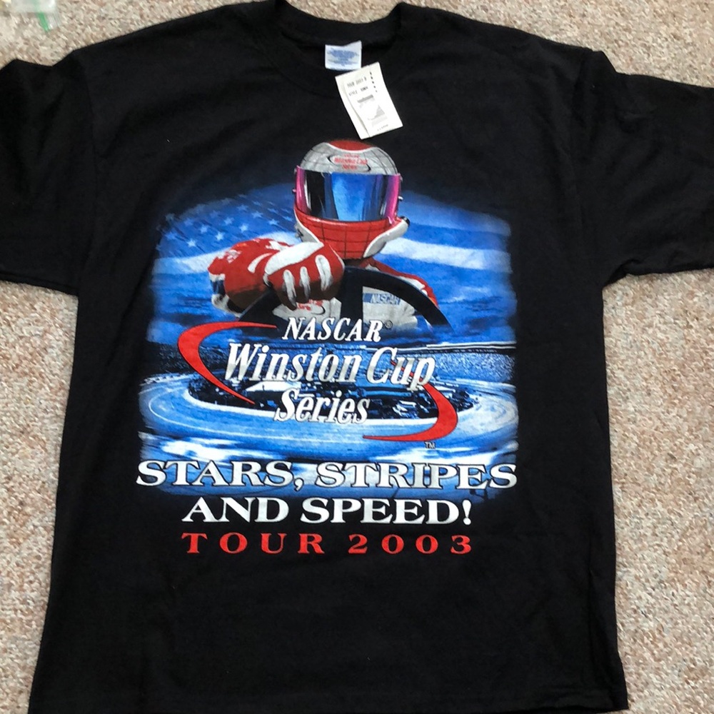 NASCAR Winston Cup Series Stars Stripes And Speed Tour 2003 Mens XL T-shirt
